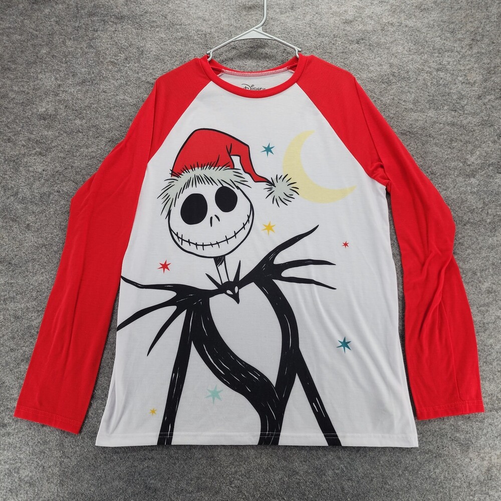 Disney Nightmare Before Christmas Shirt Womens Medium Long Sleeve